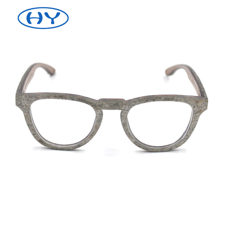 Wooden Frame Optical Glasses Men Italian Design