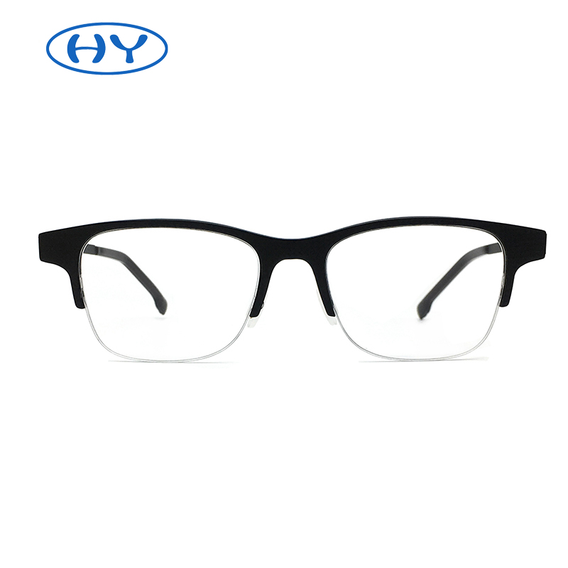 Matt Black Halg Frame Women Men Optical Frame Carbon Fiber Eyeglasses