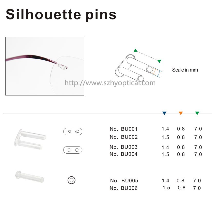 Silhouette pins
