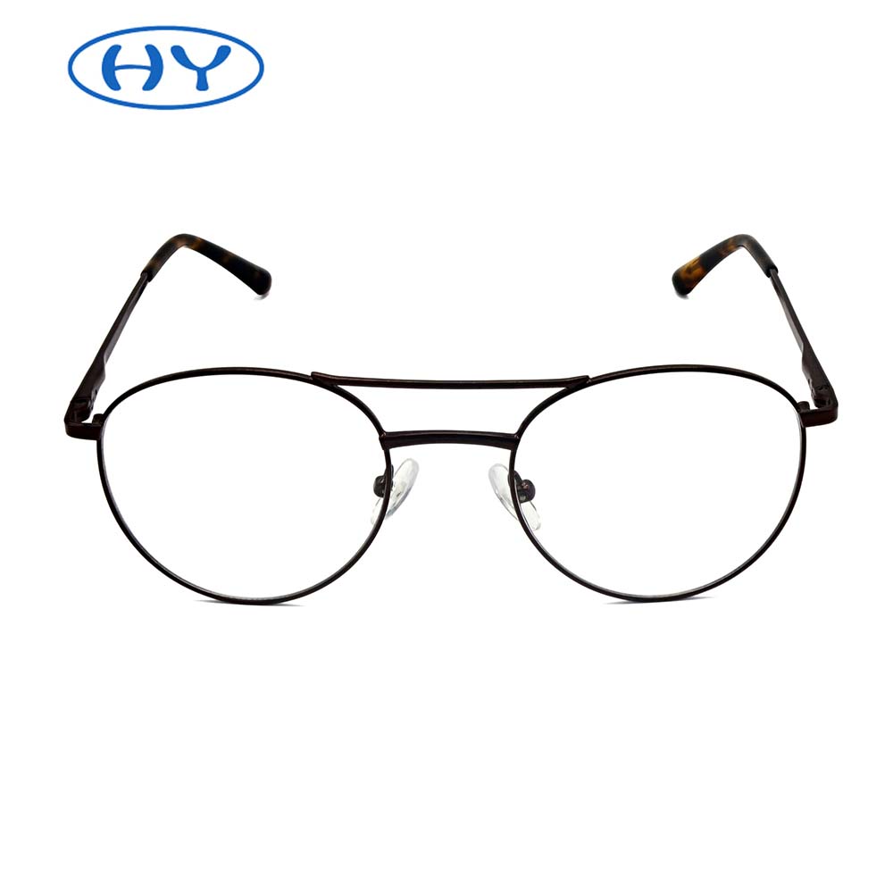 2019 Fashion Pilot Style Metal Frame Optical Clear Lenses Classic Style